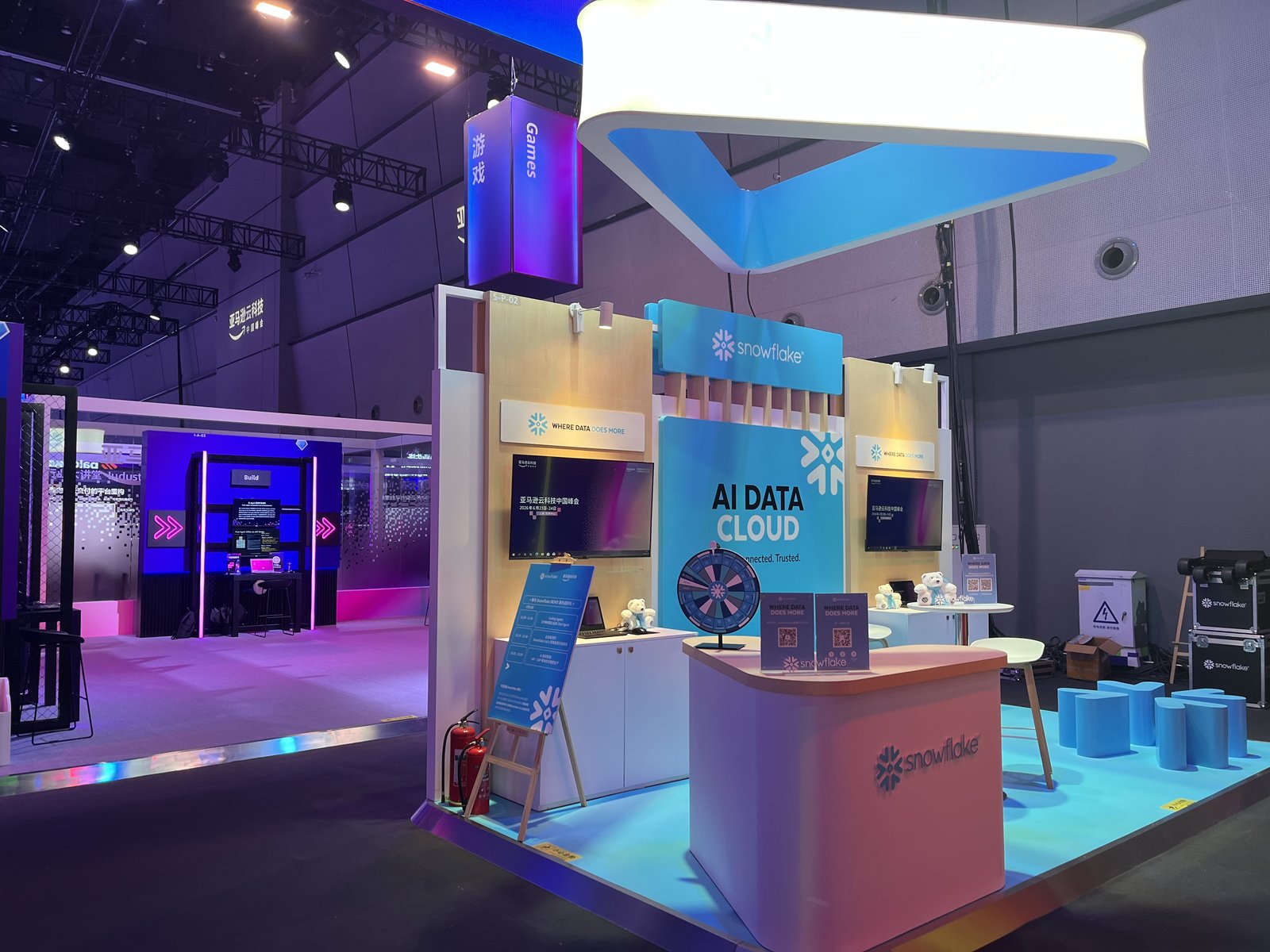Snowflake's AI Data Cloud booth